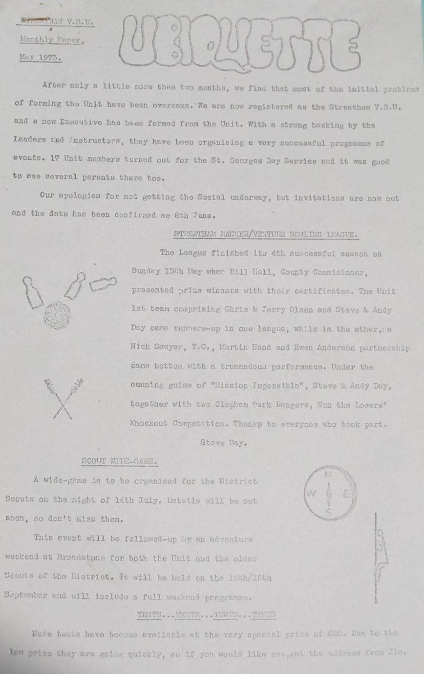 Newsletter May 1973