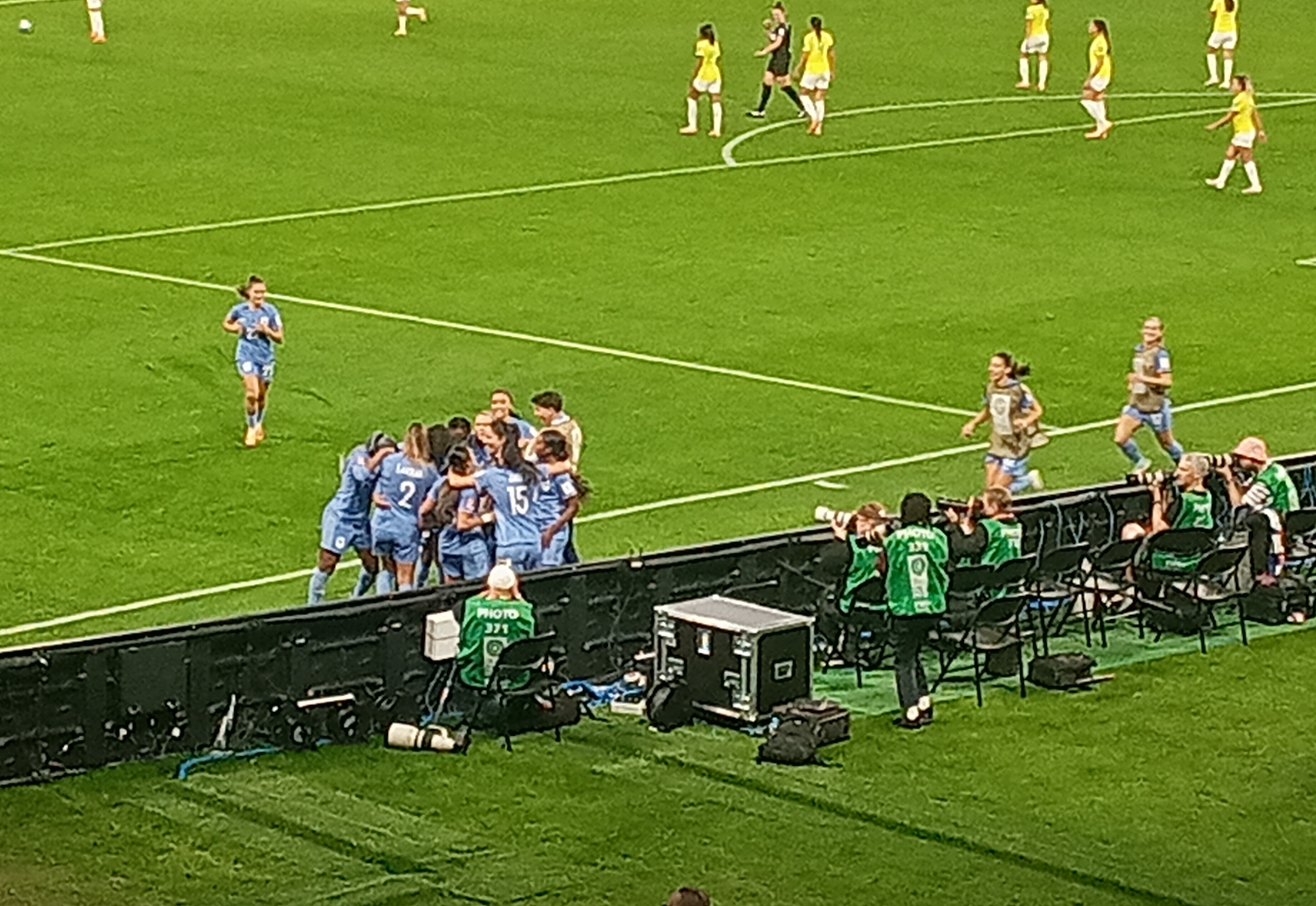 Celebrating the winner