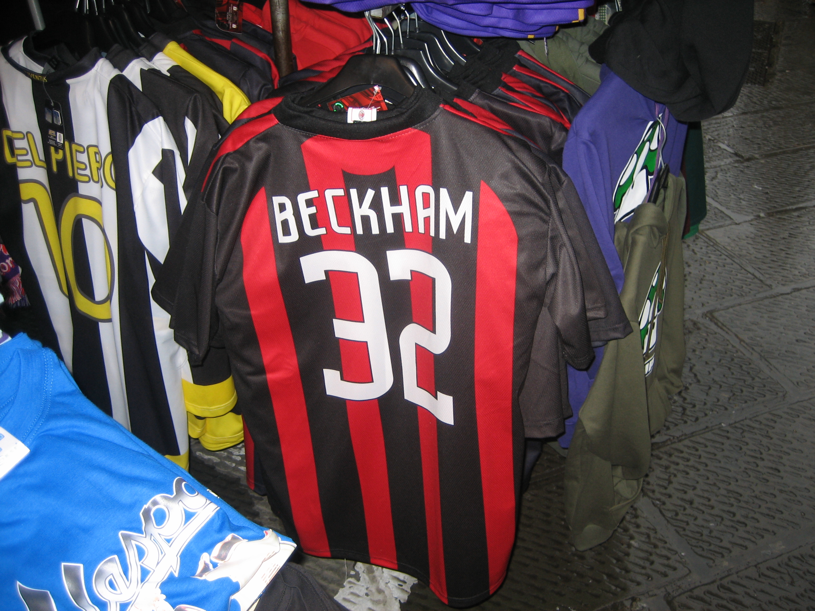 Beckham's T & M shirt