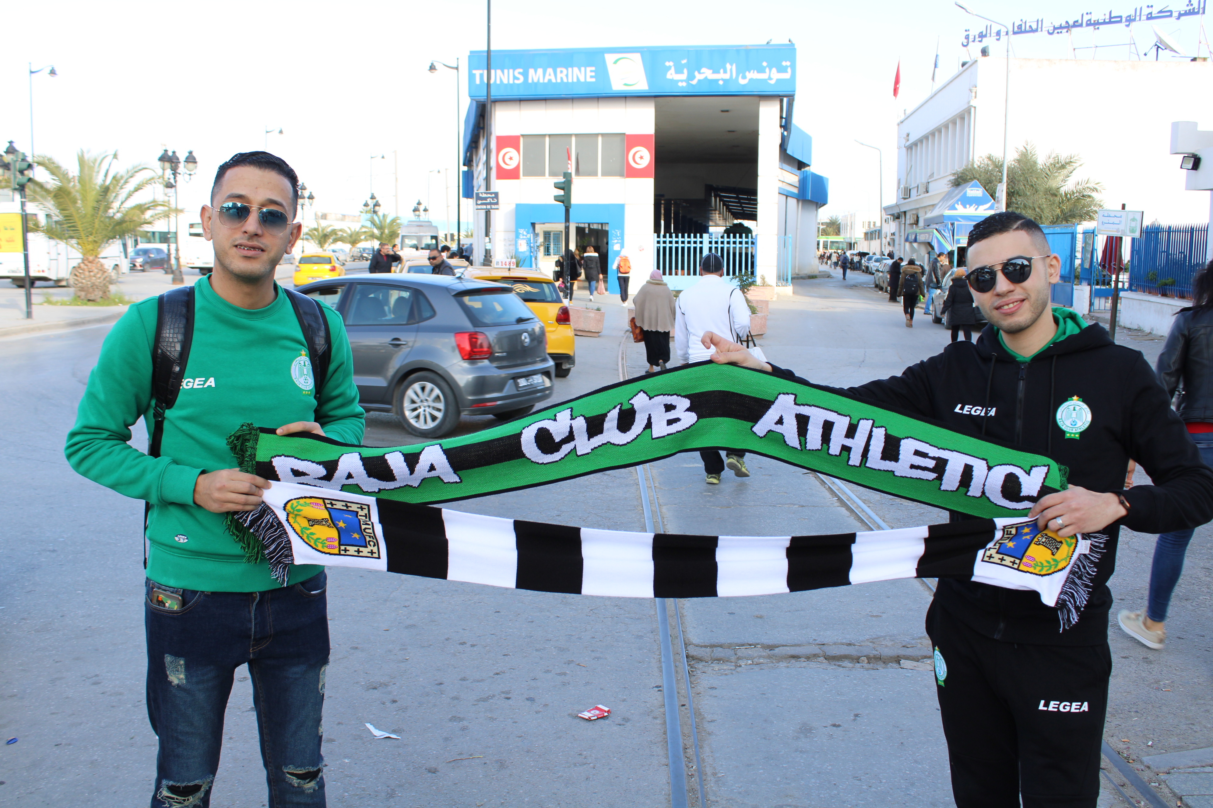 Raja Casablanca fans in Tunis