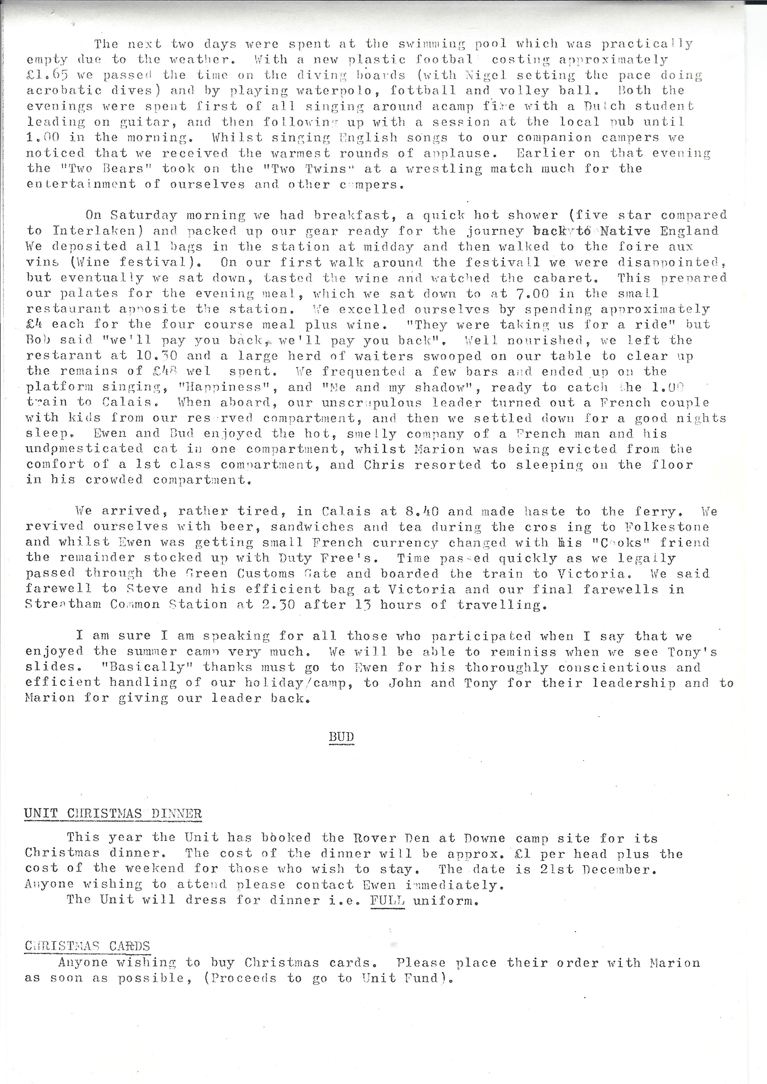 Newsletter Dec 74
