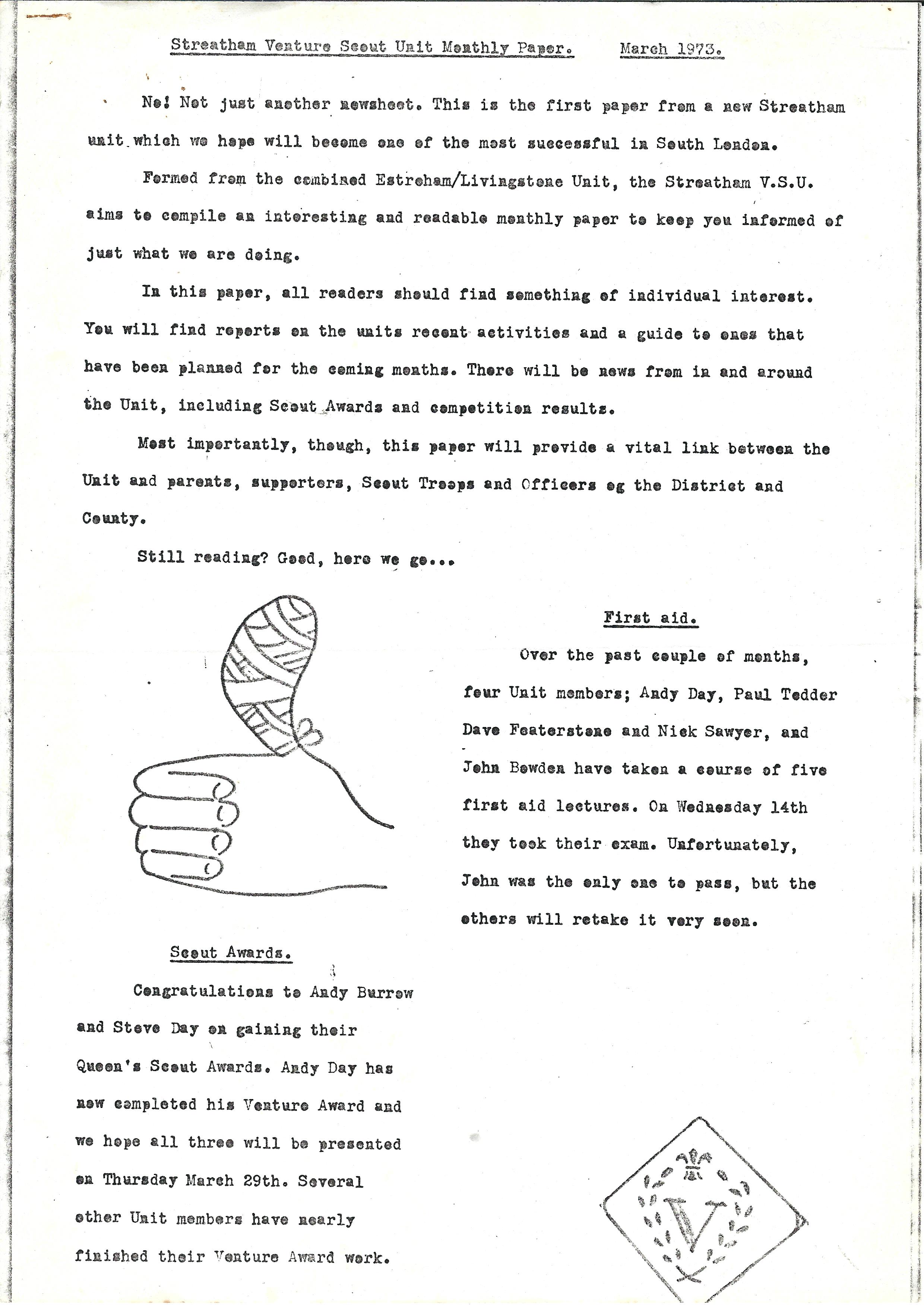 Newsletter March 1973