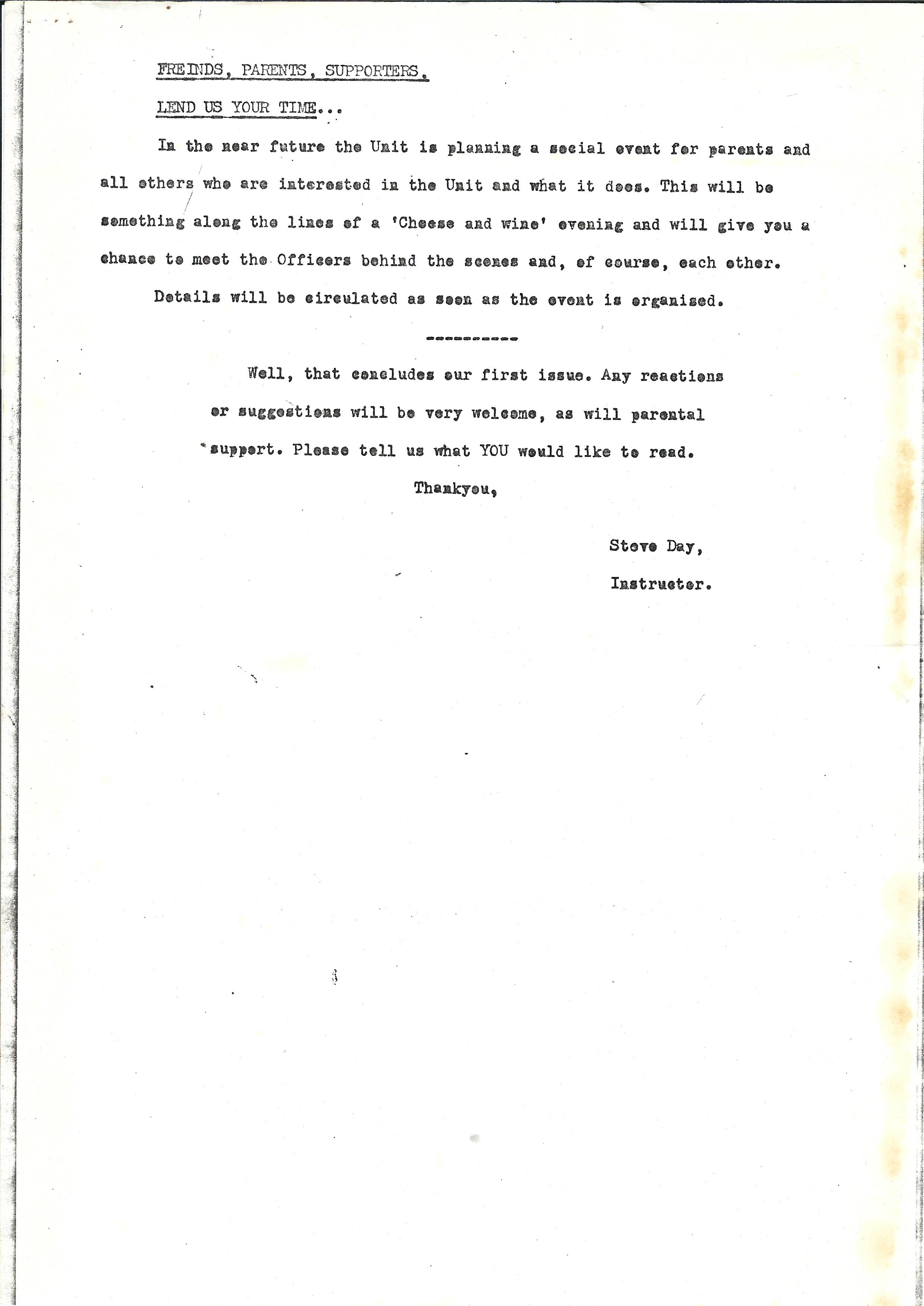 Newsletter Mar 73Editorial