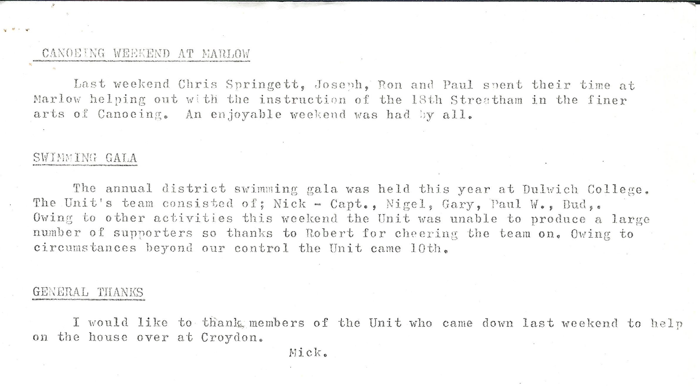 Newsletter Oct 74