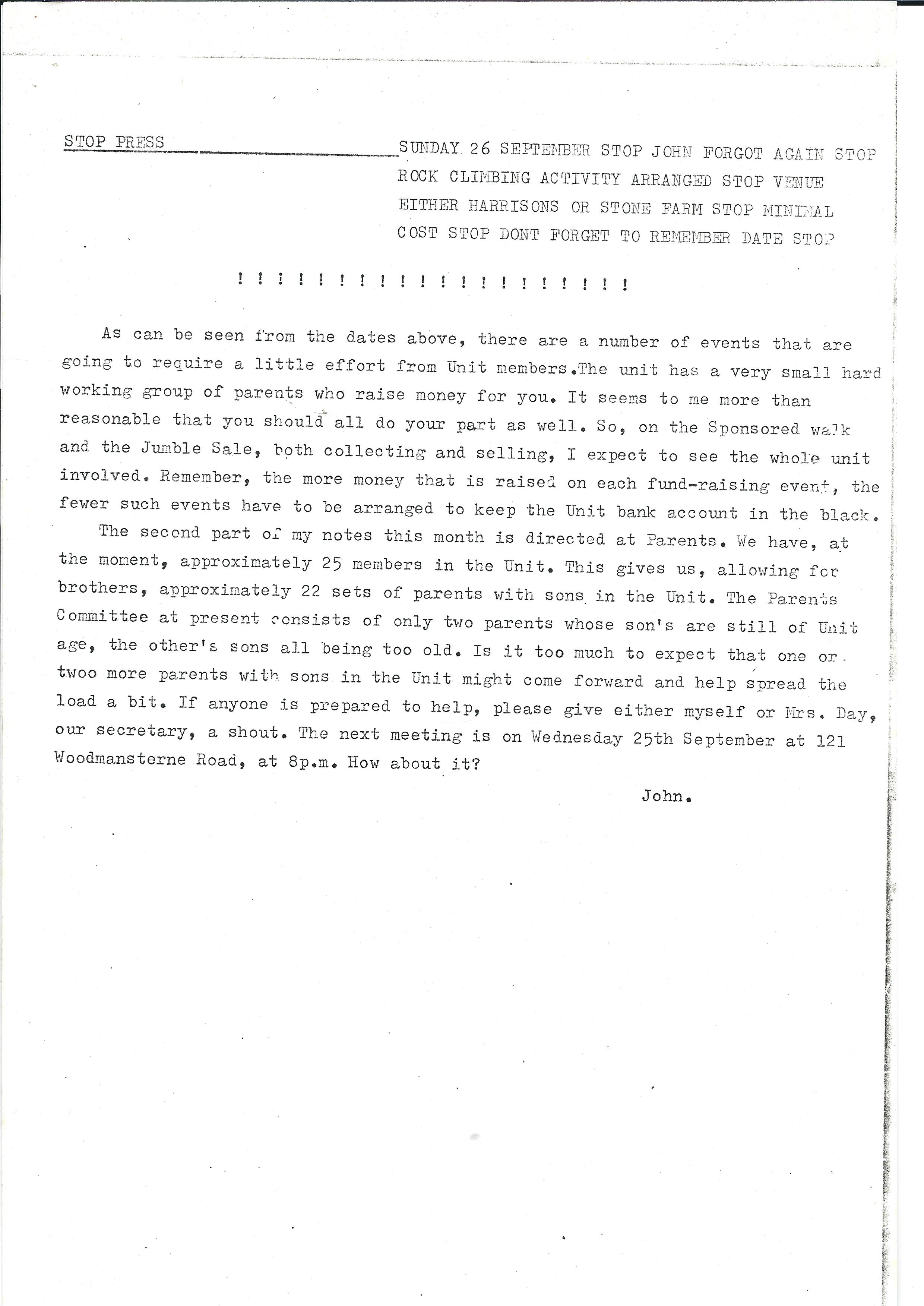 Newsletter Sep 76