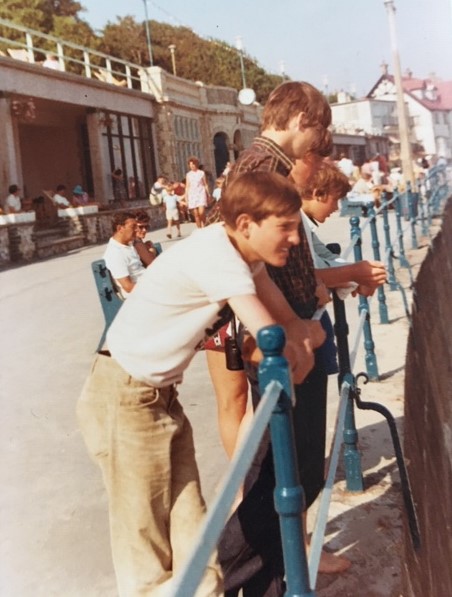 Wayne and Kjell at Lyme Regis 1969
