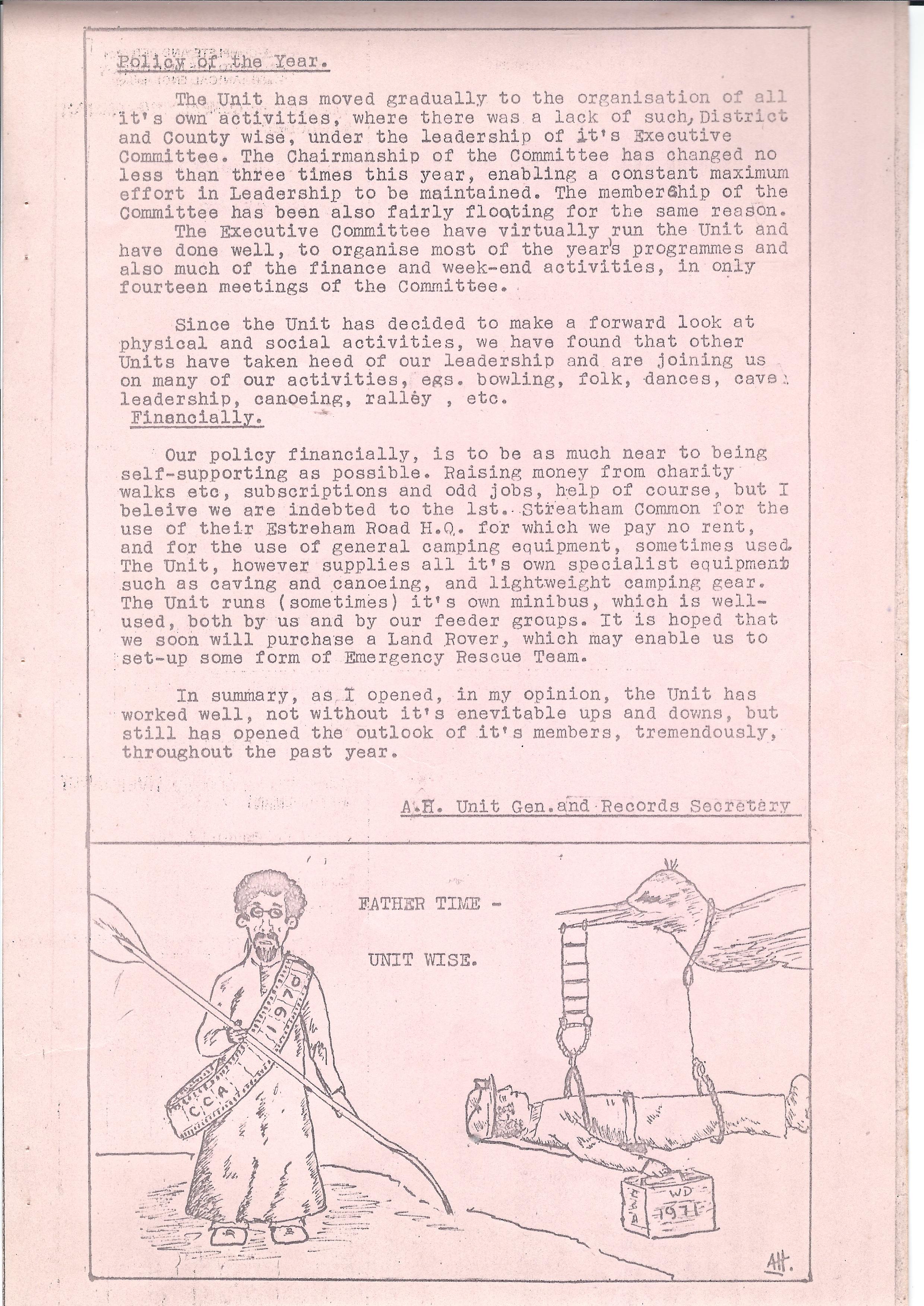 Report 1970 cont.