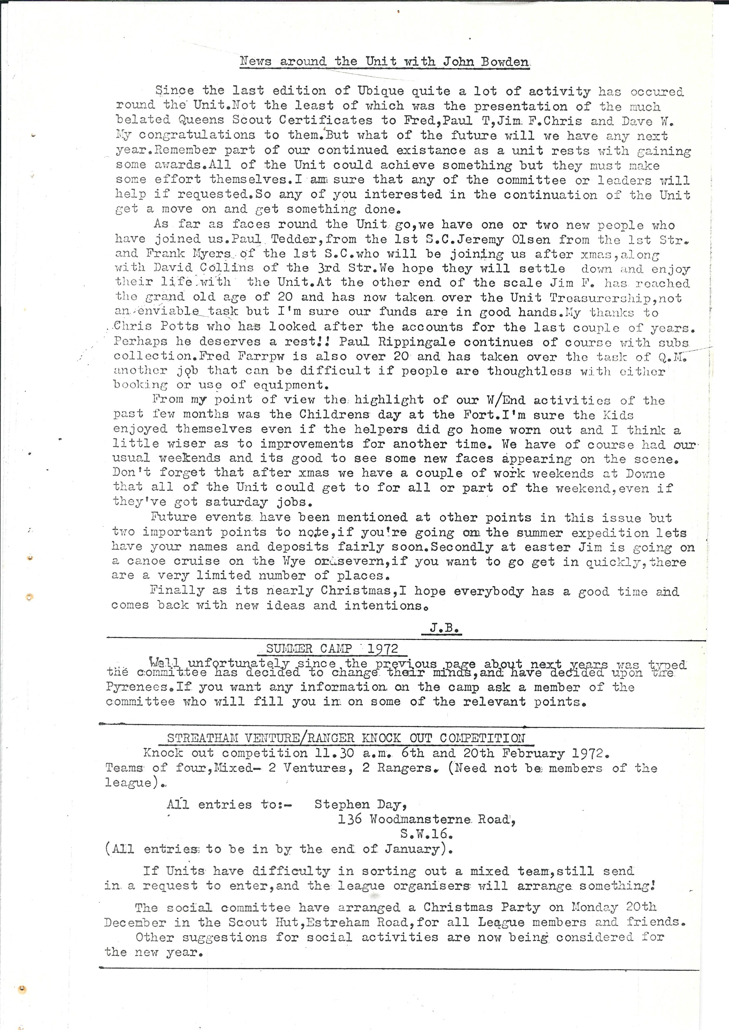 Ubique No. 5, 1971