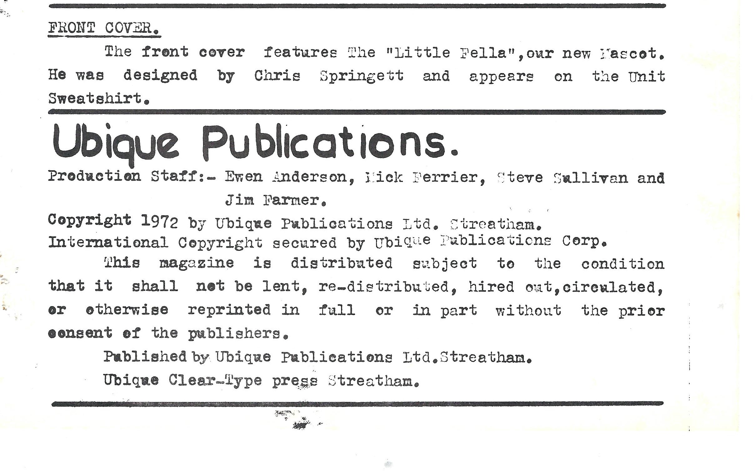 Ubique Publications