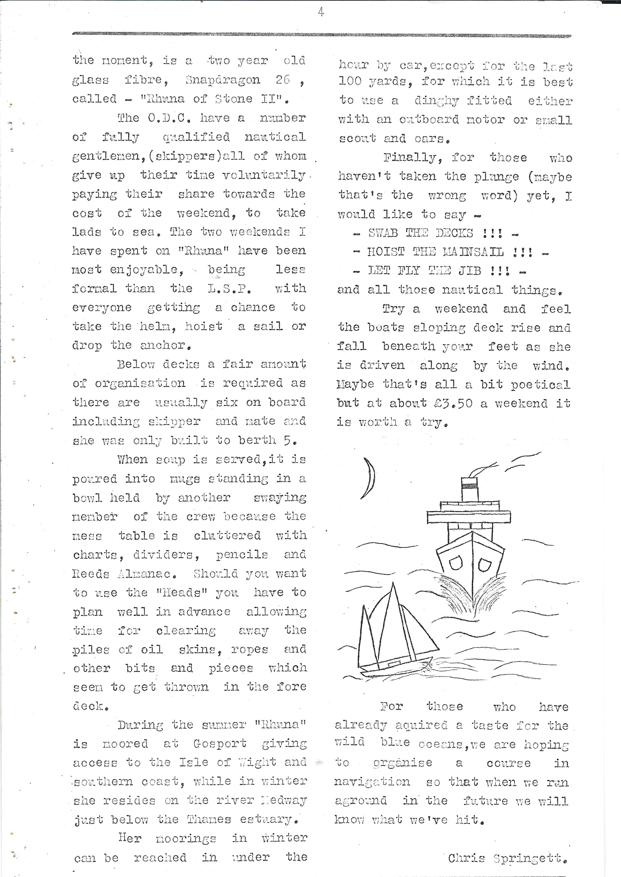 Sailing Cont.