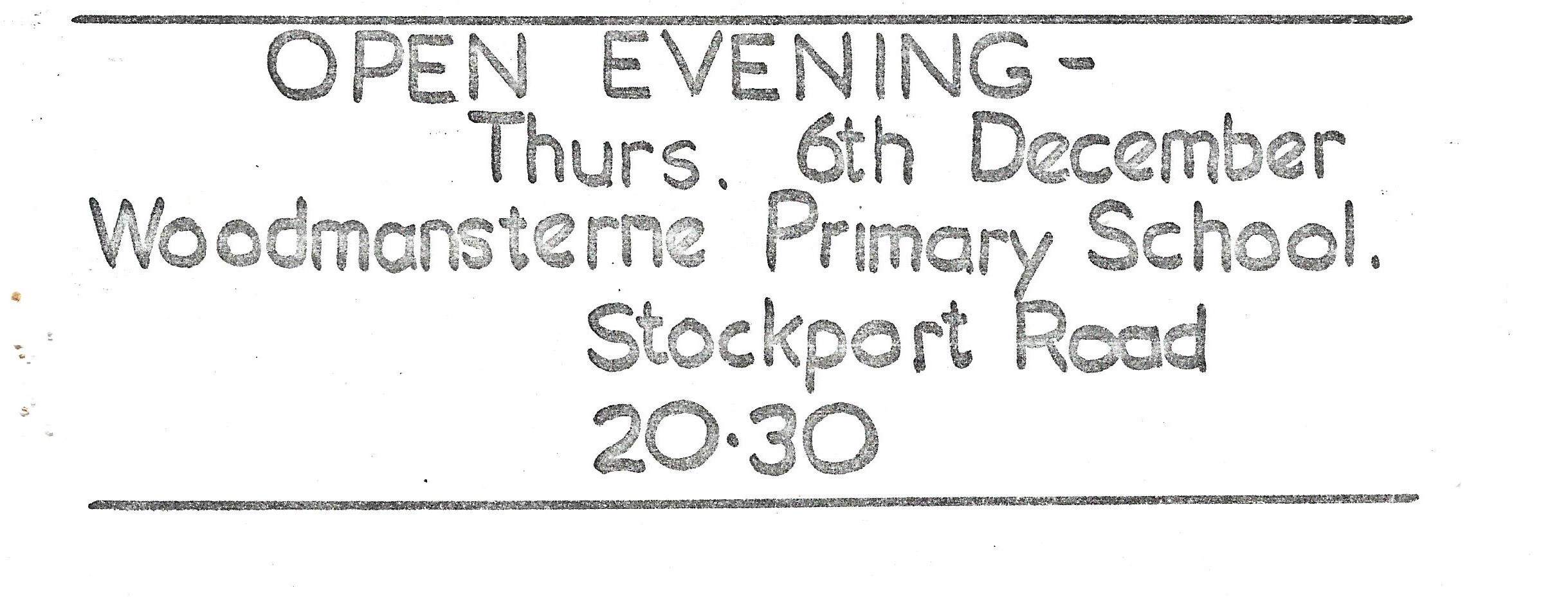 Open Evening