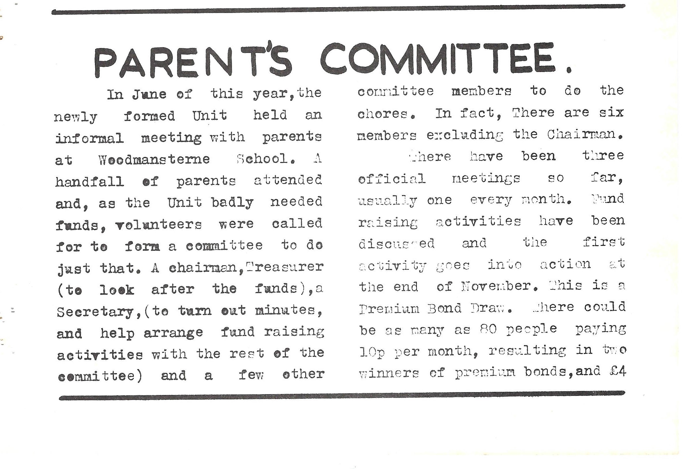 Parent'sCommittee