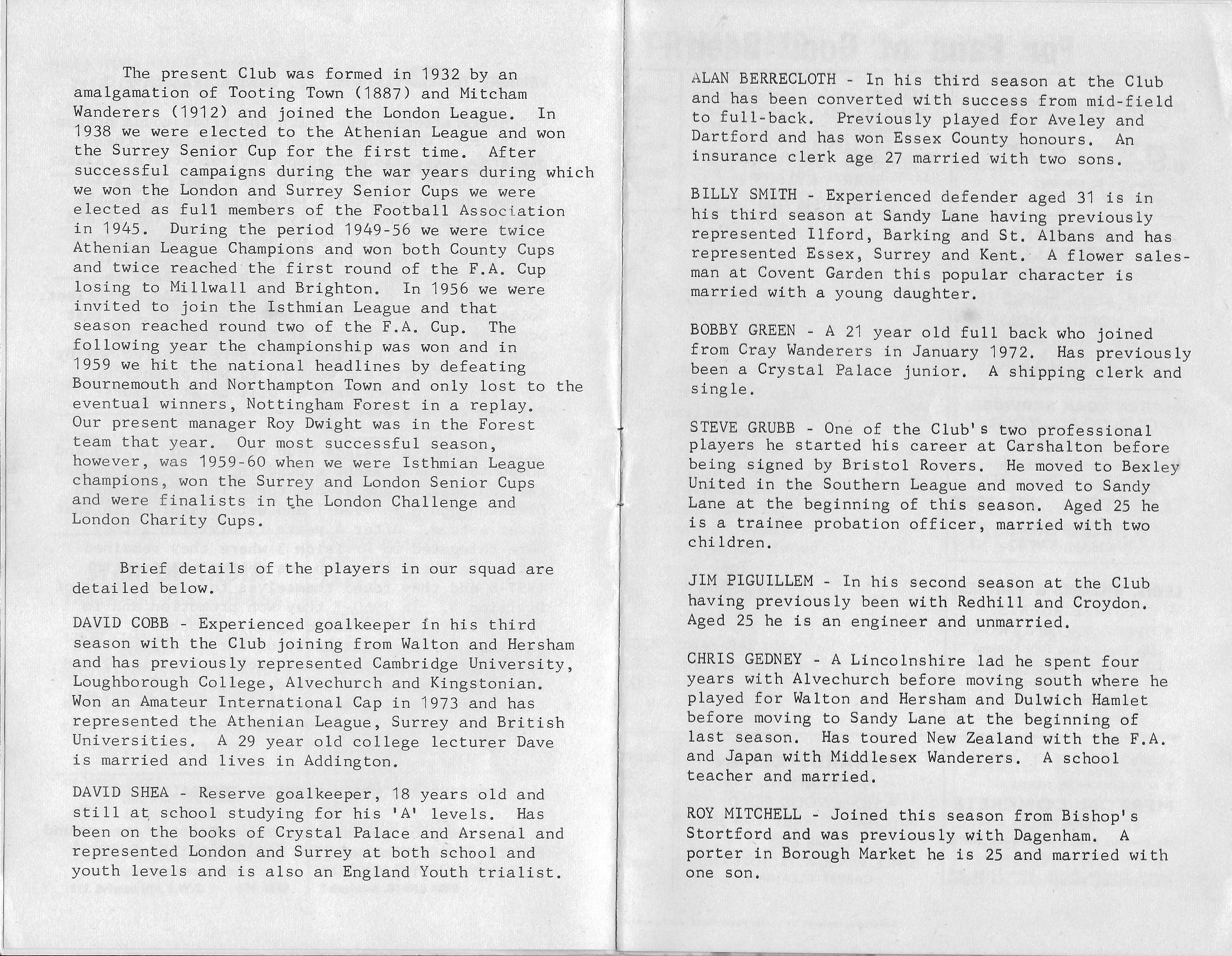 Programme