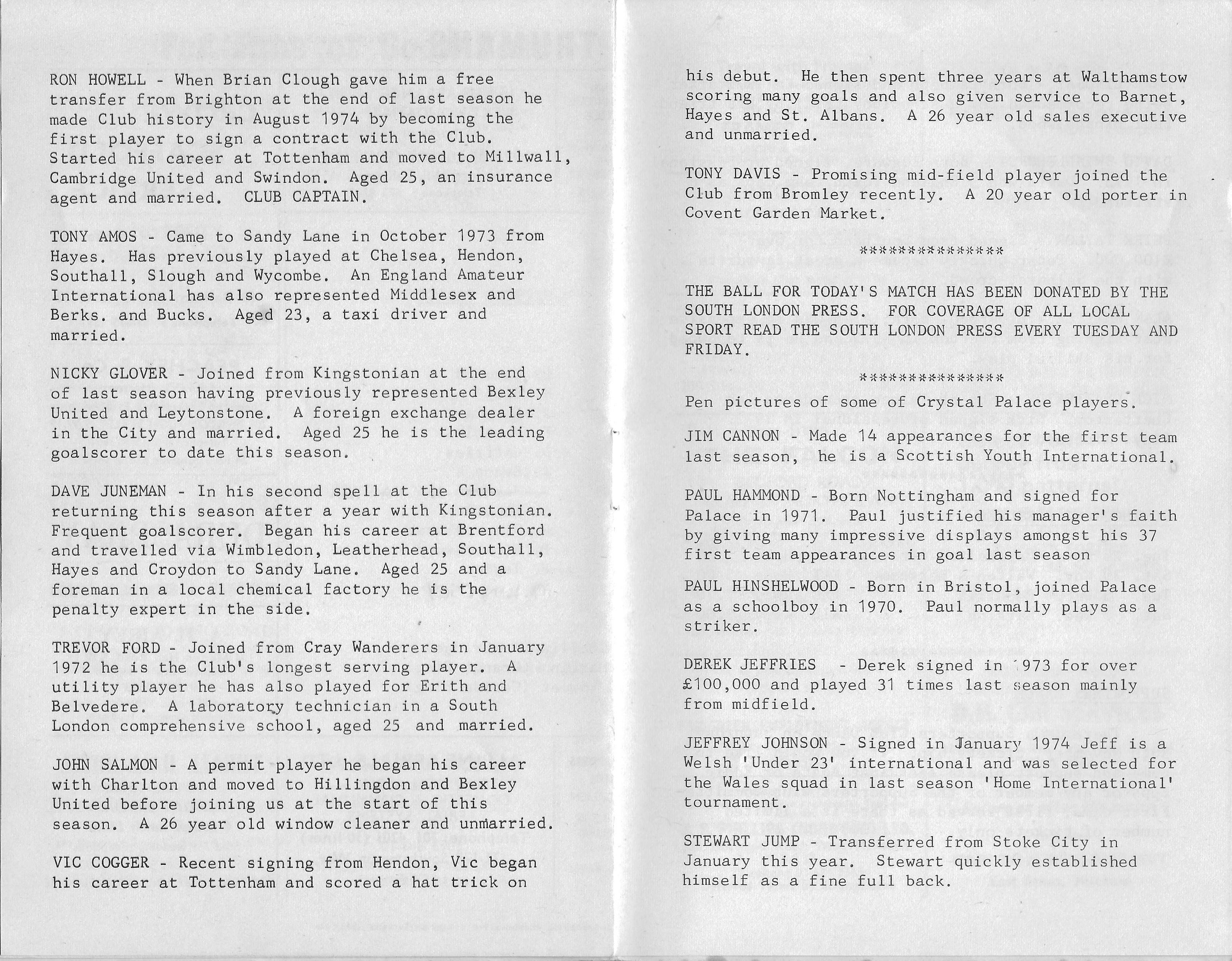 Programme