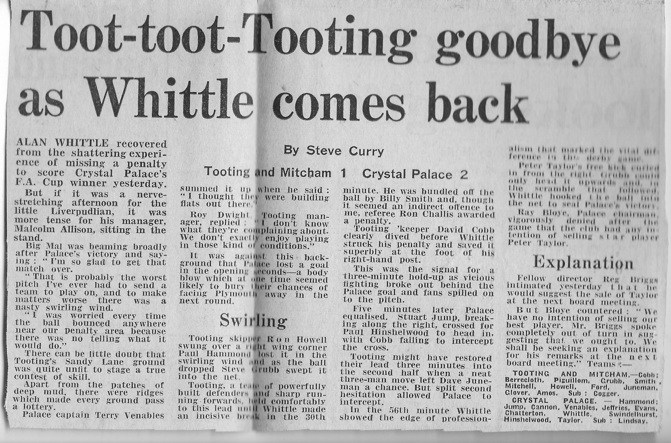 Match Report